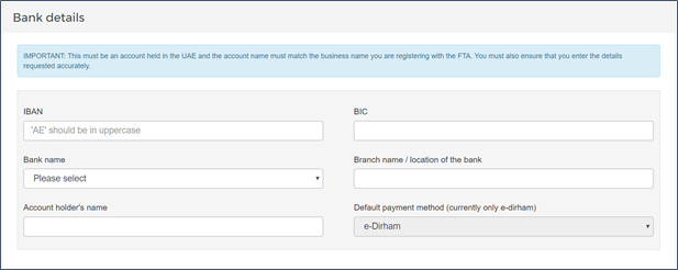 bank details VAT تفاصيل البنك ضريبة القيمة المضافة bhmj