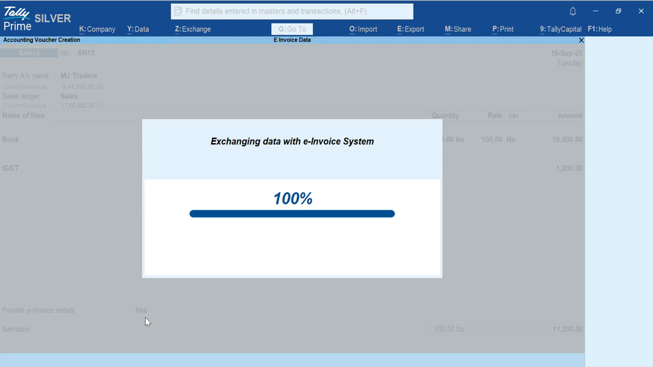 TallyPrime UAE e-Invoicing software preview