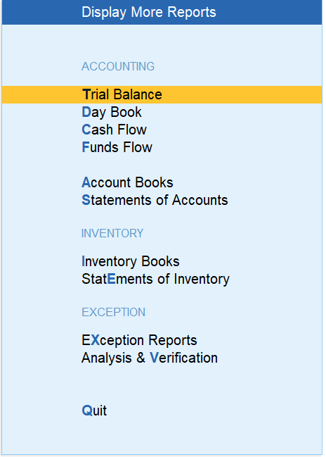 accounting records