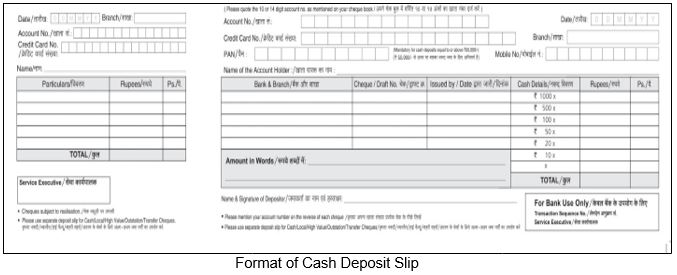 Cash Deposit Slip Example IMAGESEE