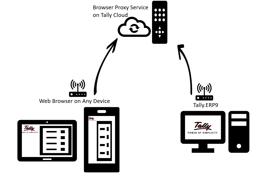 how tally secures your data while accessing it on browser