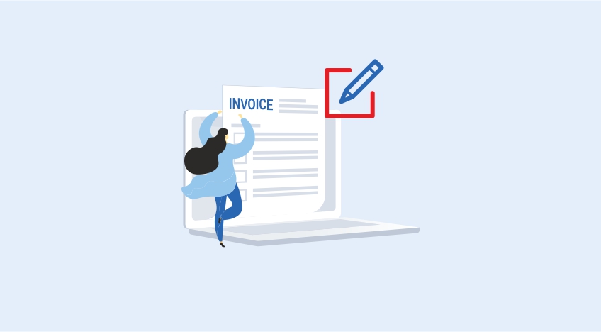 how to modify or amend e-invoice