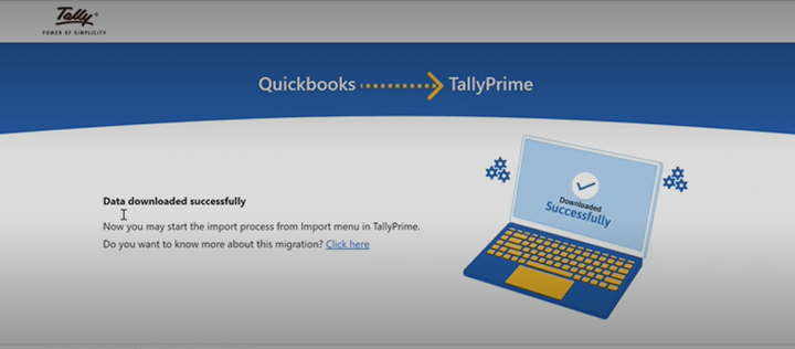 Data migration to TallyPrime