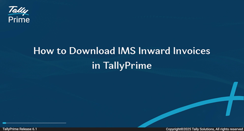 ow to Download IMS Inward Invoices in TallyPrime