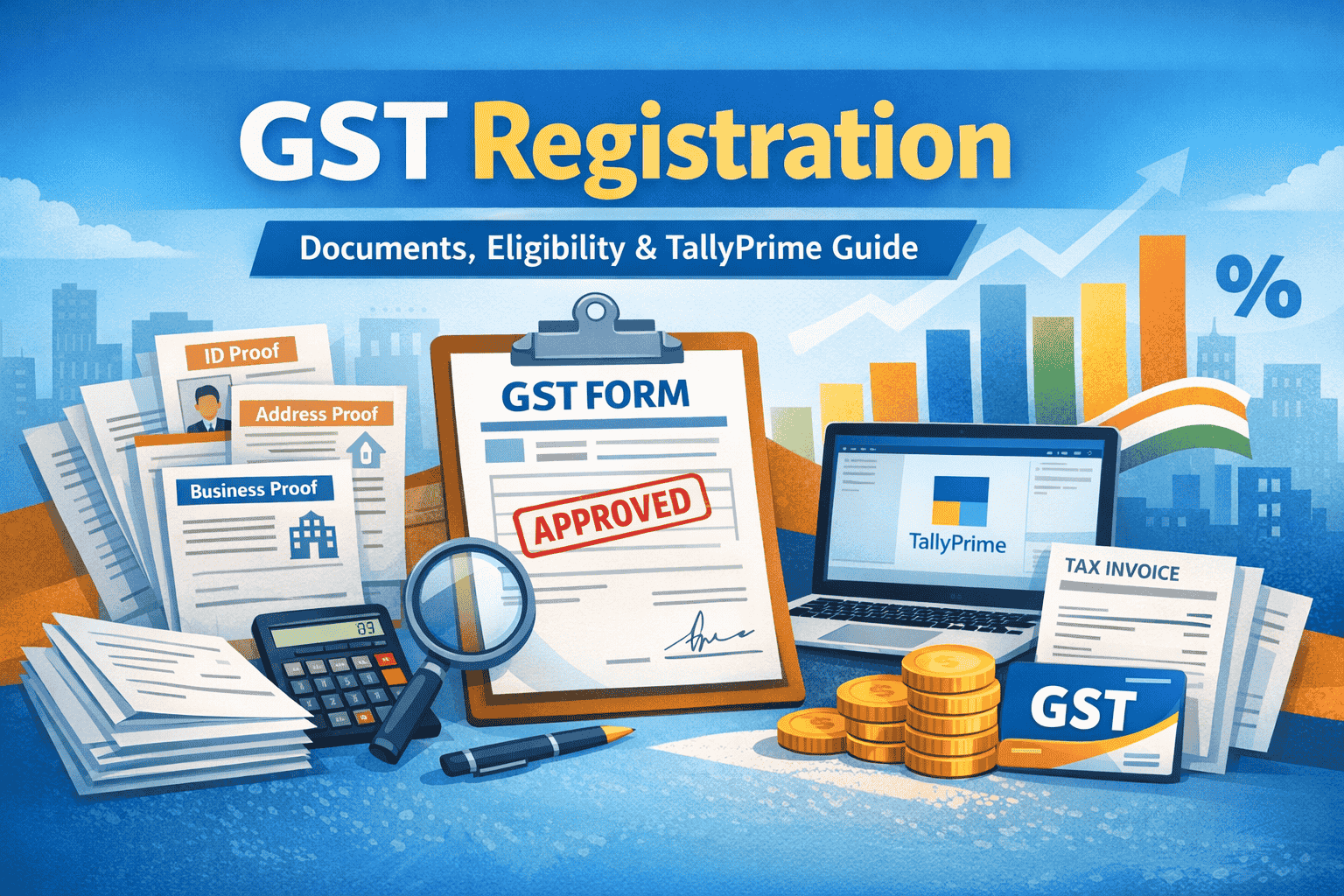 GST Registration India: Documents, Eligibility & TallyPrime Guide