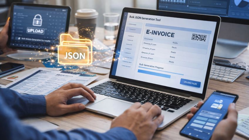 E-Invoice JSON File Upload: Bulk Generation Process for Large Businesses