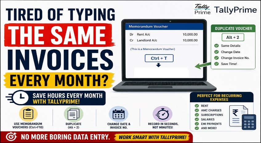 Automating Recurring Invoices and Expenses in TallyPrime for SMEs