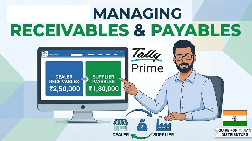 Managing Dealer Receivables and Supplier Payables in TallyPrime: A Guide for Indian Distributors