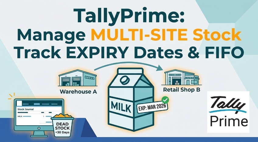 How TallyPrime Works for Multi-Location Inventory with Batch and Expiry Tracking