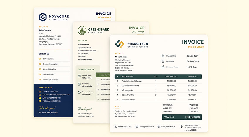 New Invoice Templates and Personalisation for Businesses in TallyPrime
