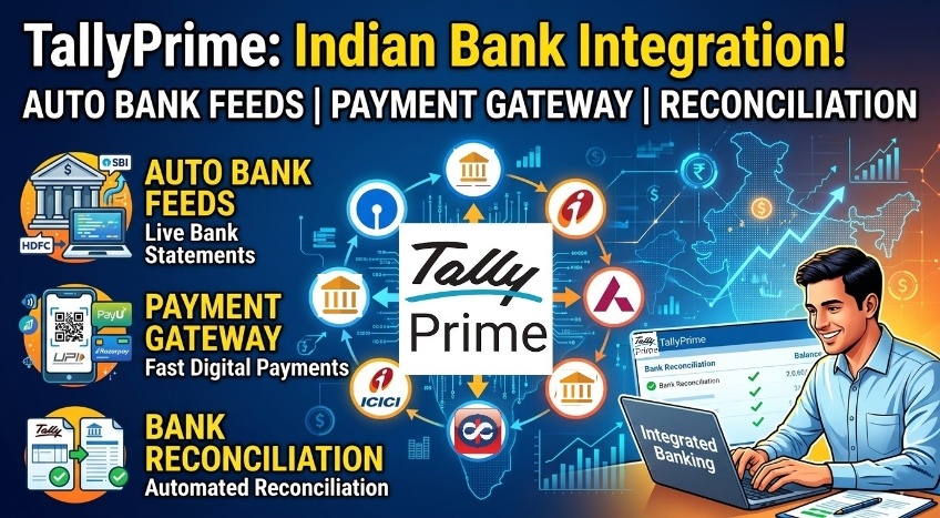 TallyPrime’s Integration with Indian Banks: Auto Bank Feeds, Payment Gateway and Reconciliation