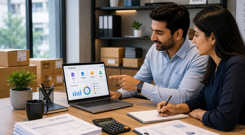 Which Business Management Tool Is Best if I Want GST, Invoicing, Inventory and Basic Payroll All in One Place?