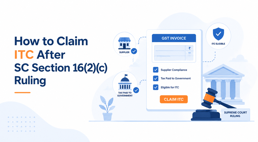 How to Claim Input Tax Credit After the Supreme Court’s Section 16(2)(c) Ruling 