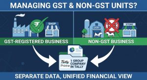 How to Manage GST and Non-GST Business Units Under One Group in TallyPrime