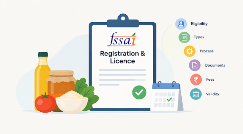 FSSAI Registration & Licence Guide 2026: Eligibility, Types, Process, Documents, Fees & Validity