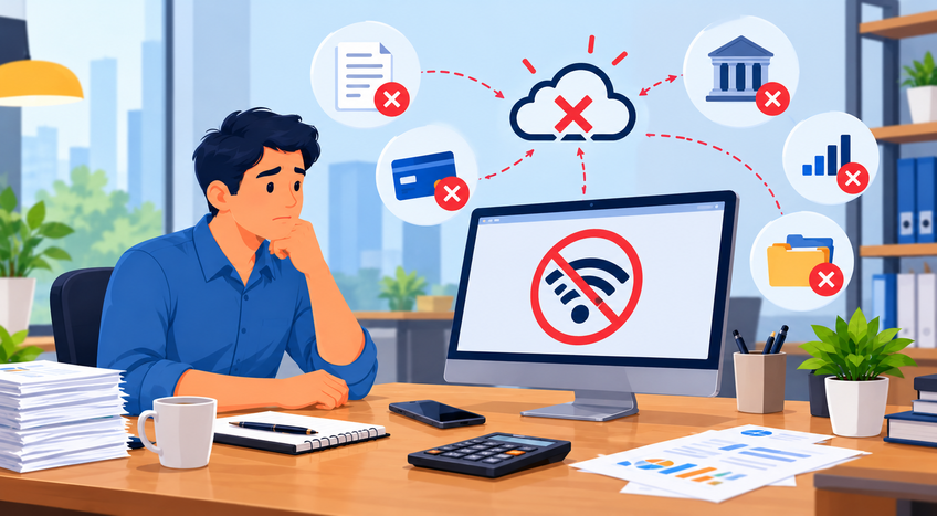 How Does an Internet Outage Affect Your Business Accounting?